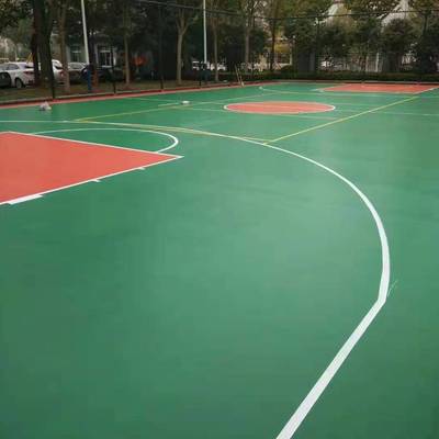 江門市籃球場翻新多少錢硅pu籃球場地價格承接球場施工小區單位運動場地鋪裝中小學羽毛球排球場德慶縣