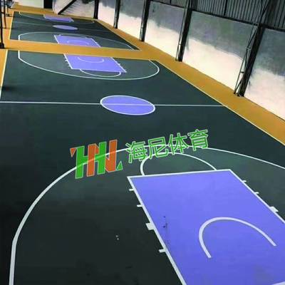 萍鄉(xiāng)市蓮花縣建籃球場施工硅PU丙烯酸籃球場鋪裝